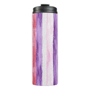 Garrafa Térmica Rapariga Roxo Vermelho Cor-de-rosa Strips Natal