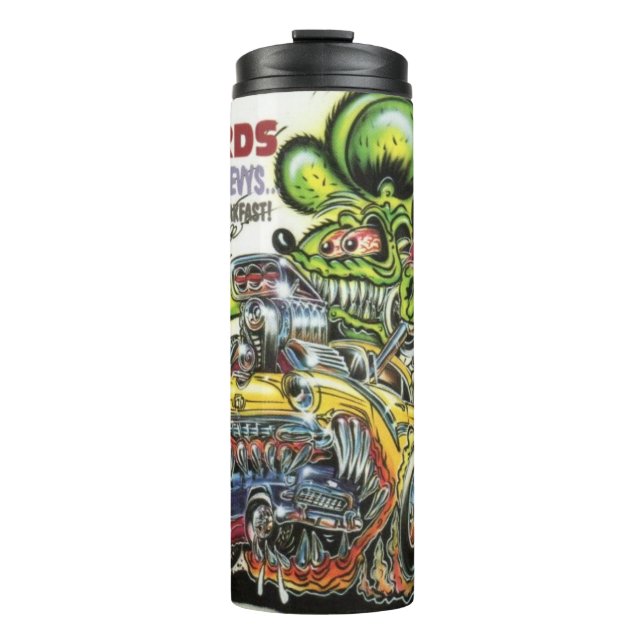 Garrafa Térmica Rat Fink 39 Tumbler de bebida quente (Frente)