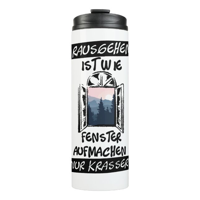 Garrafa Térmica Rausgehen ist wie Fenster aufmachen (Frente)