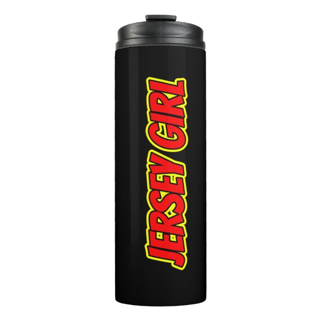 Garrafa Térmica Red and Yellow Comic Jersey Girl (Frente)