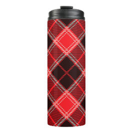 Garrafa Térmica Red Black Tartan