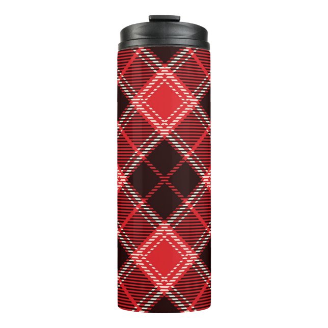 Garrafa Térmica Red Black Tartan (Frente)