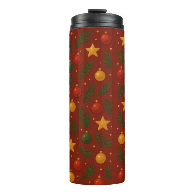 Garrafa Térmica Red Christmas Thermal Tumbler - Férias Festivas (Frente)