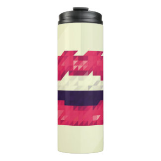 Garrafa Térmica Red lips made of small triangles, pixelshipster,pi