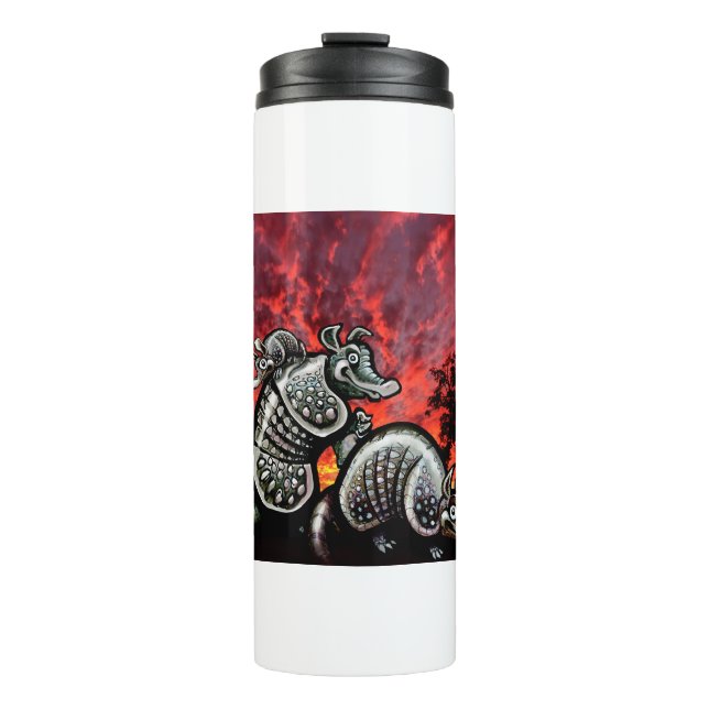 Garrafa Térmica Red Sky Armadillos (Frente)