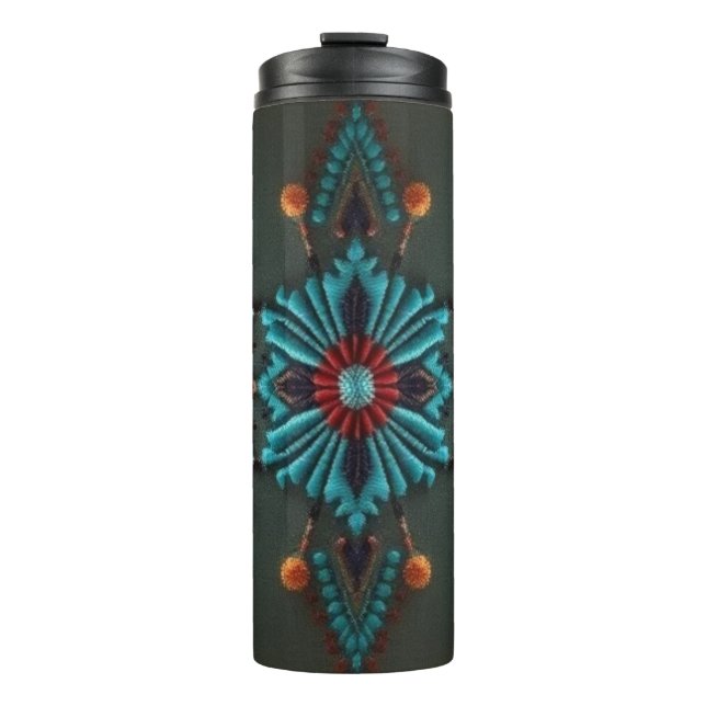 Garrafa Térmica Red Susan Corn Flower-Thermal Tumbler (Frente)