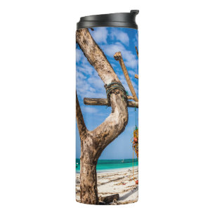 Garrafa Térmica Redes de pesca que secam na praia