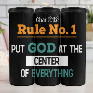 Garrafa Térmica Regra n.º 1: Colocar Deus Primeiro