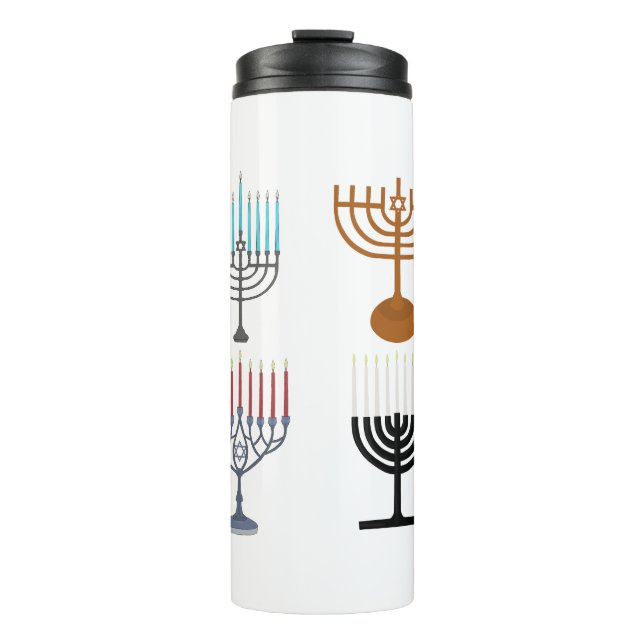 Garrafa Térmica Religião Judaica Hanukkah (Frente)