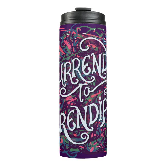Garrafa Térmica Rendir-se à Serendipidade (Frente)