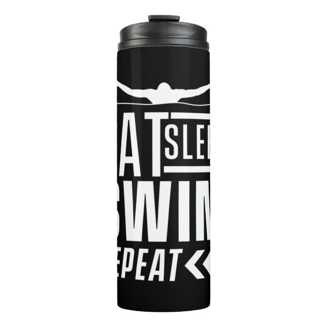 Garrafa Térmica Repetir a Natação de repouso (Frente)