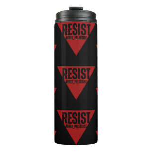 Garrafa Térmica Resistir a palavra com resistência ao triângulo ve