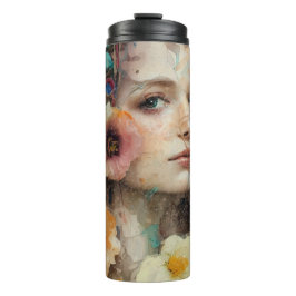 Garrafa Térmica Retrato da abstrato