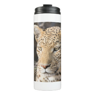 Garrafa Térmica Retrato de leopardo