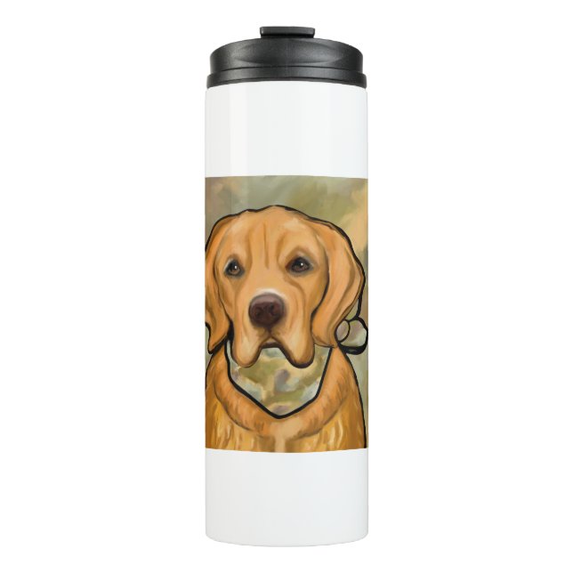 GARRAFA TÉRMICA  RETRIEVER DOURADO (Frente)