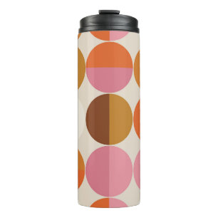 Garrafa Térmica Retro 60s - estilo 70s com sol hippie arco-íris