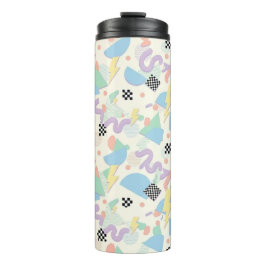 Garrafa Térmica Retro 90s Memphis Aesthetic Pattern Latte Mug