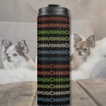 Retro Chihuahua Typografia Colorida Dog Lover Gift