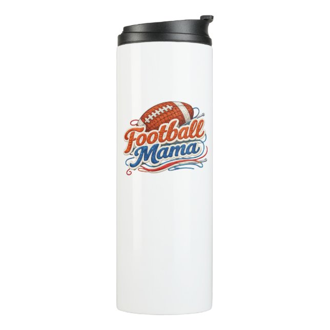 Garrafa Térmica Retro Futebol Mãe Dia das Mães  (Giro à esquerda)