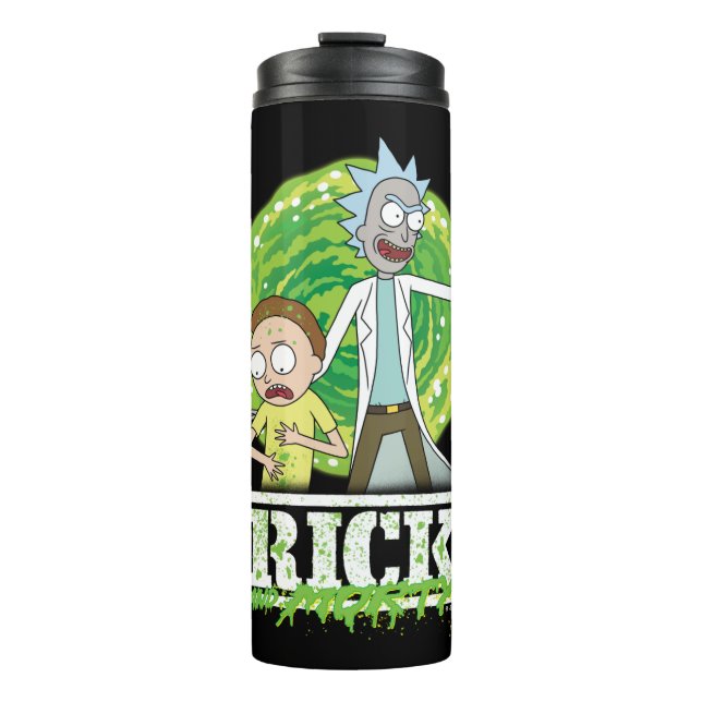 Garrafa Térmica RICK AND MORTY™ | Salpico Verde (Frente)