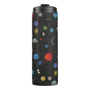 Garrafa Térmica RICK E MORTY™ Padrão espacial
