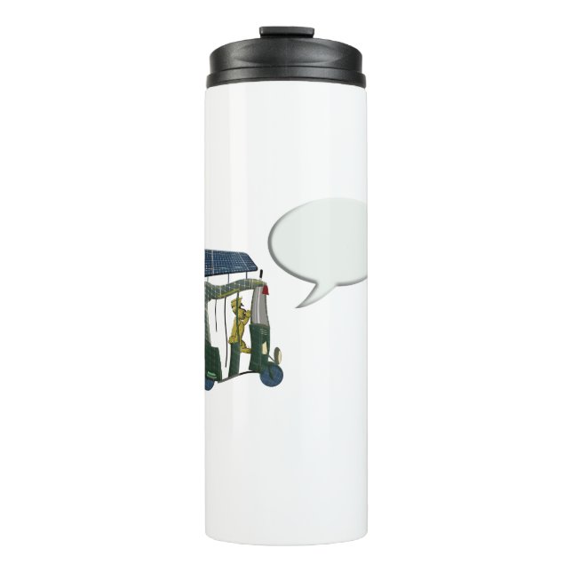 Garrafa Térmica RICKSHAW do veículo solar elétrico com a unidade S (Frente)