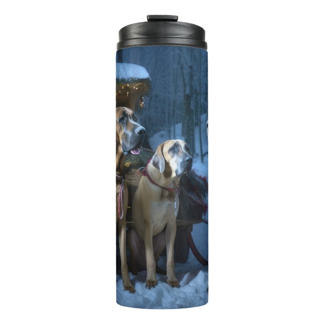 Garrafa Térmica Ridgeback Ridgeback Snowy Sleigh Decência de Natal (Frente)