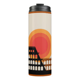 Garrafa Térmica Roma, Itália Colosseum Postcard Unidited Vintage