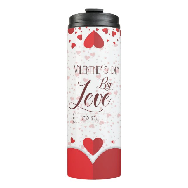 Garrafa Térmica Romântico "Big Love" Tumbler térmico (Frente)
