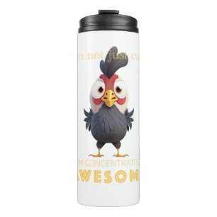 Garrafa Térmica Rooster Concentrado Incrível Engraçado Adorável En