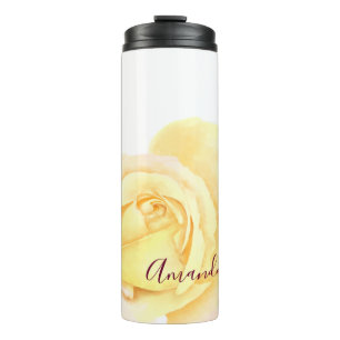 Garrafa Térmica Rosa Amarela Bonito refinada