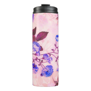 Garrafa Térmica Rosa bonito com Impressão Floral Puro