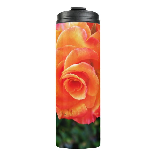 Garrafa Térmica Rosa flor de laranja (Frente)