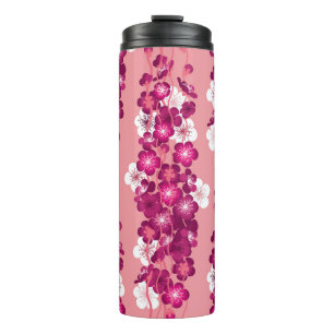 Garrafa Térmica Rosa rosa floresce: fundo sem problemas.