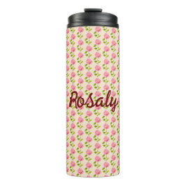 Garrafa Térmica Rosen Muster rosa pink