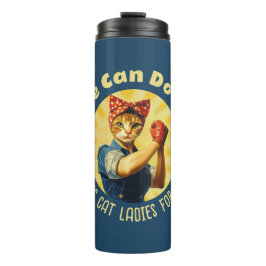 Garrafa Térmica Rosie The Riveter Cat Ladras Para Kamala Harris
