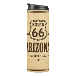 Garrafa Térmica Rota 66 do Arizona Café Viagem Vintage