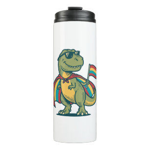 Garrafa Térmica Roupas de Dinossauro Orgulho Fofo Design de Camisa