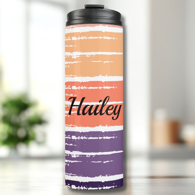 Garrafa Térmica Roxo Monograma (Criador carregado)