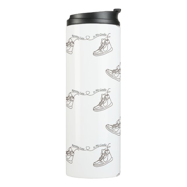 Garrafa Térmica Running Late Is My Cardio Sneaker (Giro à esquerda)