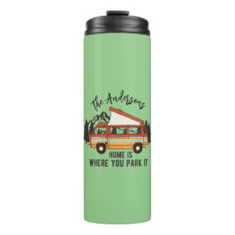 Garrafa Térmica RV Camping Trailer Home é onde você o estaciona