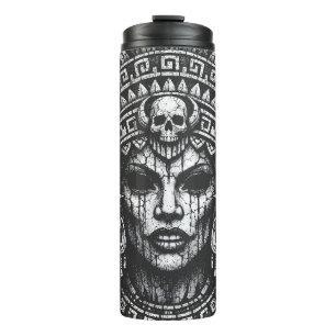 Garrafa Térmica Sacerdotisa Coroada com Caveira — por BurnsInHell