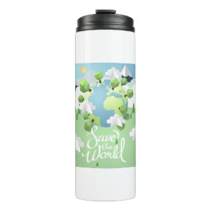 Garrafa Térmica Salve o mundo