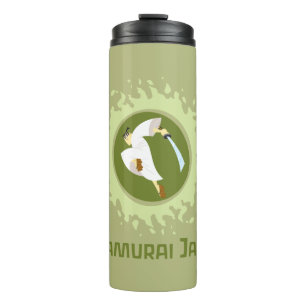 Garrafa Térmica Samurai Jack Pulando Gráfico