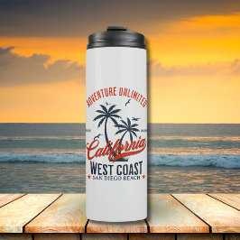 Garrafa Térmica San Diego California Beach Funny San Diego 
