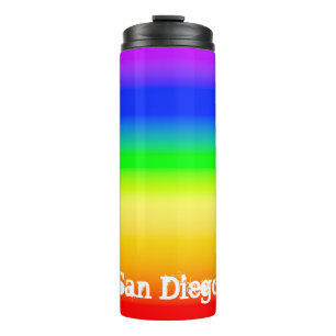 Garrafa Térmica San Diego Pride LGBT Rainbow Stripes