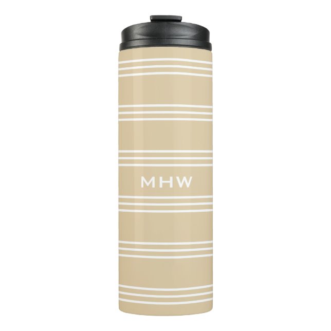 Garrafa Térmica Sand Stripes monograma personalizado (Frente)