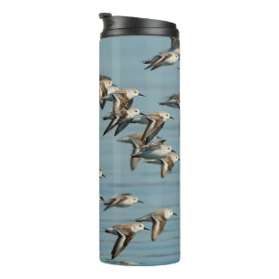 Garrafa Térmica Sanderlings leva voo no Céu de inverno