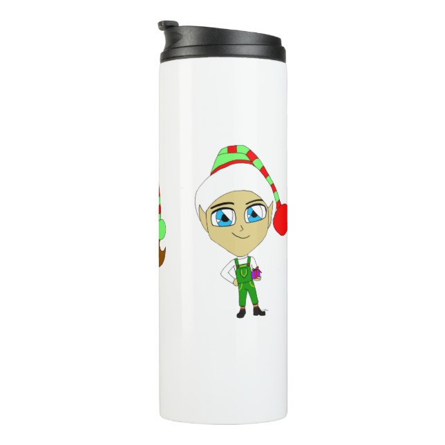 Garrafa Térmica Santas elves (Rotação à direita)