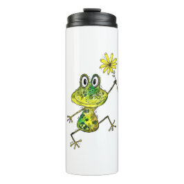 Garrafa Térmica Sapo Feliz Caprichoso Fofo